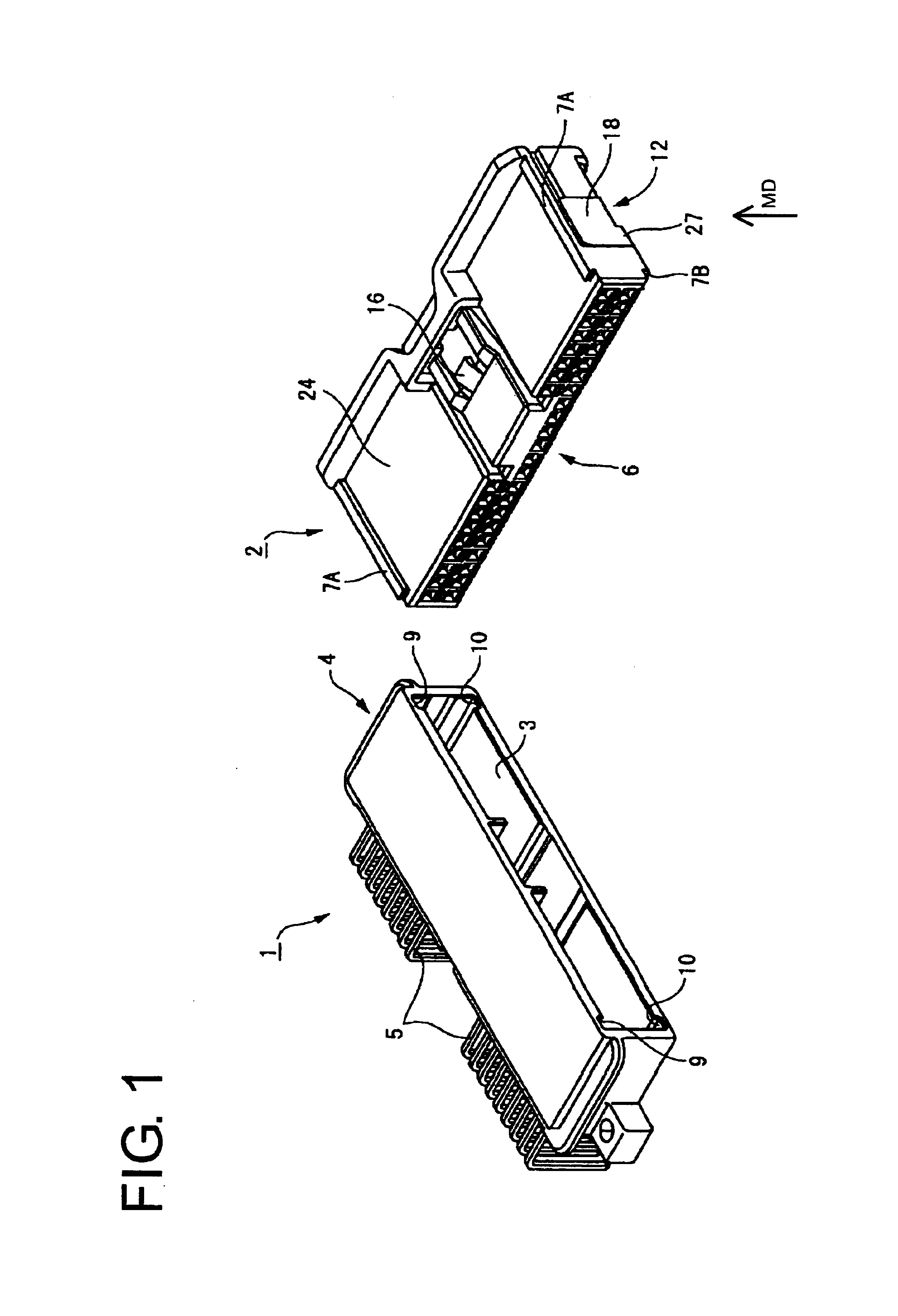 Connector, a connector assembly, a jig, and a method for withdrawing a terminal in a connector