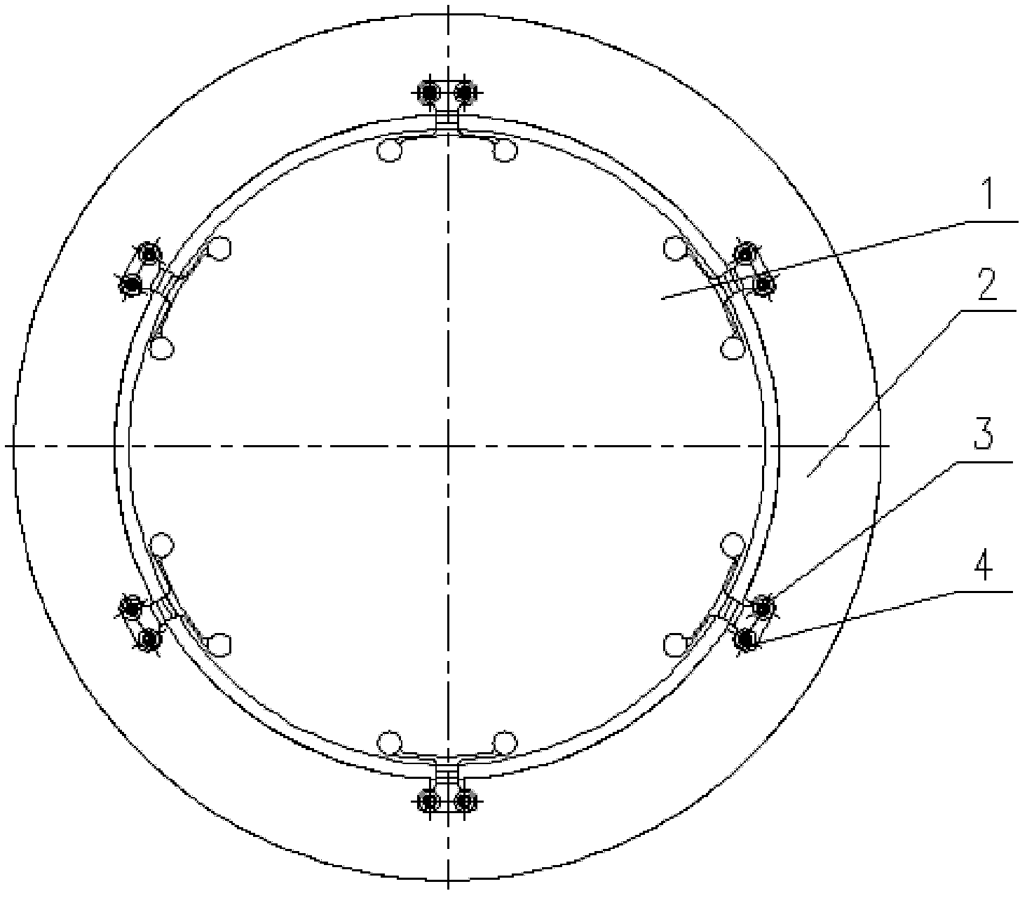 Spatial flexible filter supporting mechanism and method for mounting filter