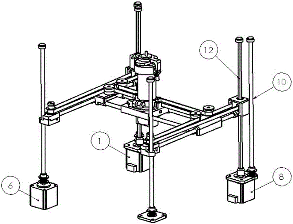 X-Y axis linkage device and linkage method of 3D printer