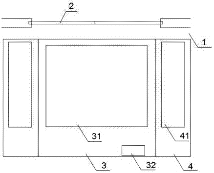 Subway pickup and drop-off queuing reminding device