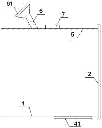 Subway pickup and drop-off queuing reminding device