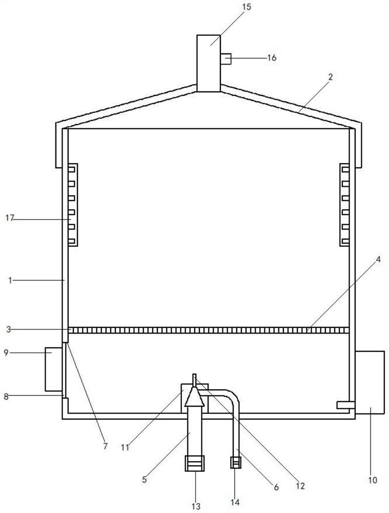 Clinical instrument cleaning device for digestive system department