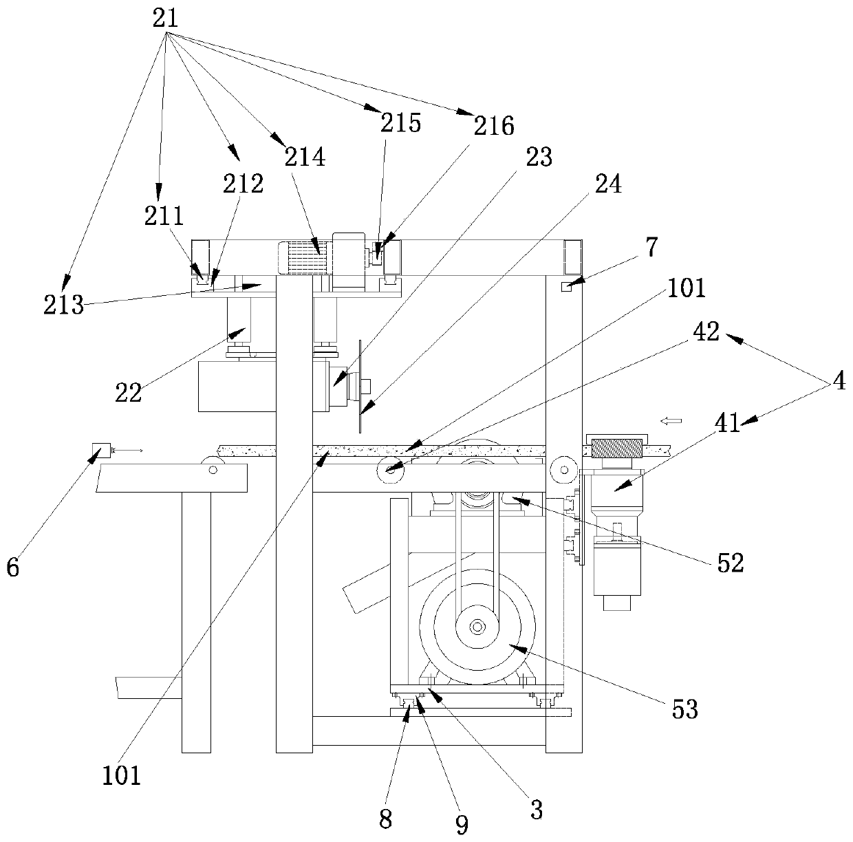 Wedge joint board cutting device