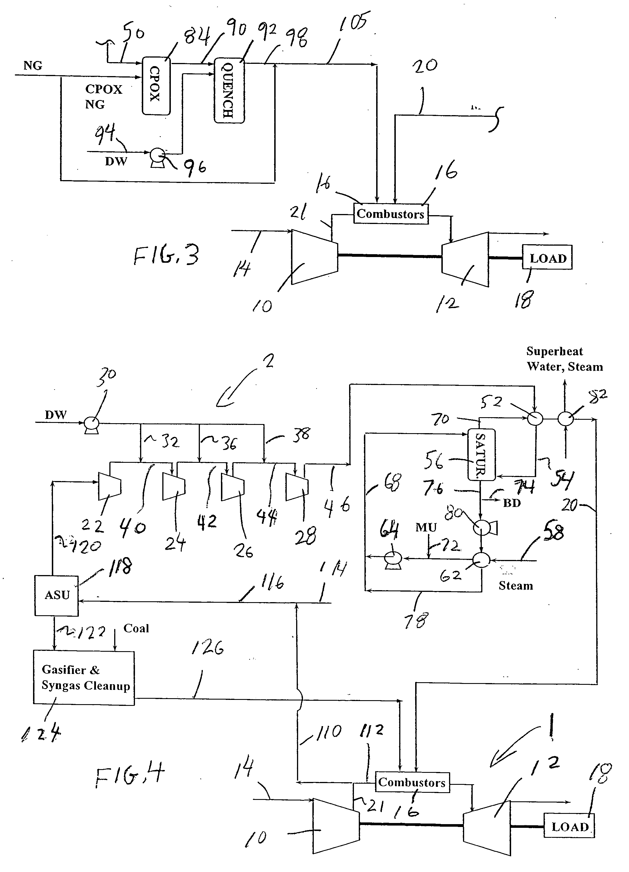 Gas turbine power augmentation method