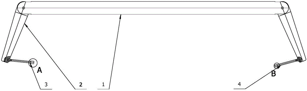 A shoulder measuring ruler specially used for dentistry