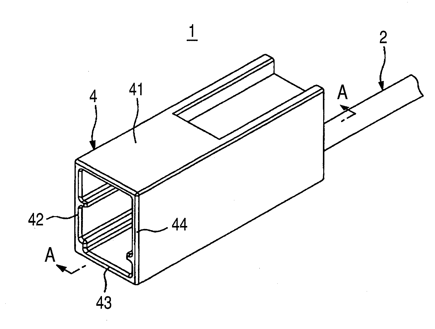 Conducting member and connector having conducting member