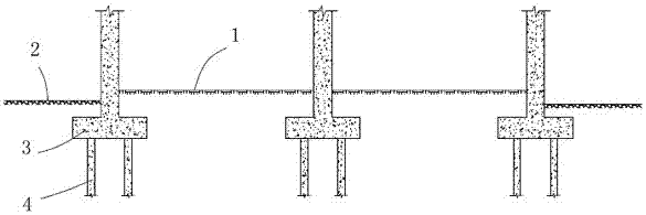 Seismic isolation reinforcement method for existing pile foundation buildings