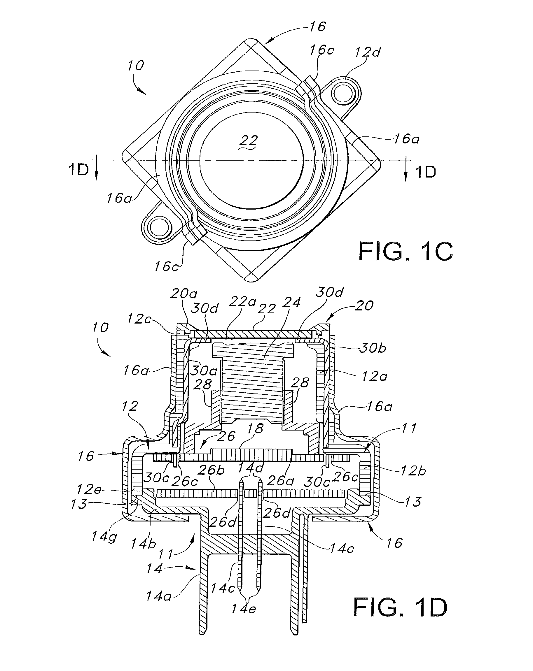 Integrated automotive system, nozzle assembly and remote control method for cleaning an image sensor's exterior or objective lens surface