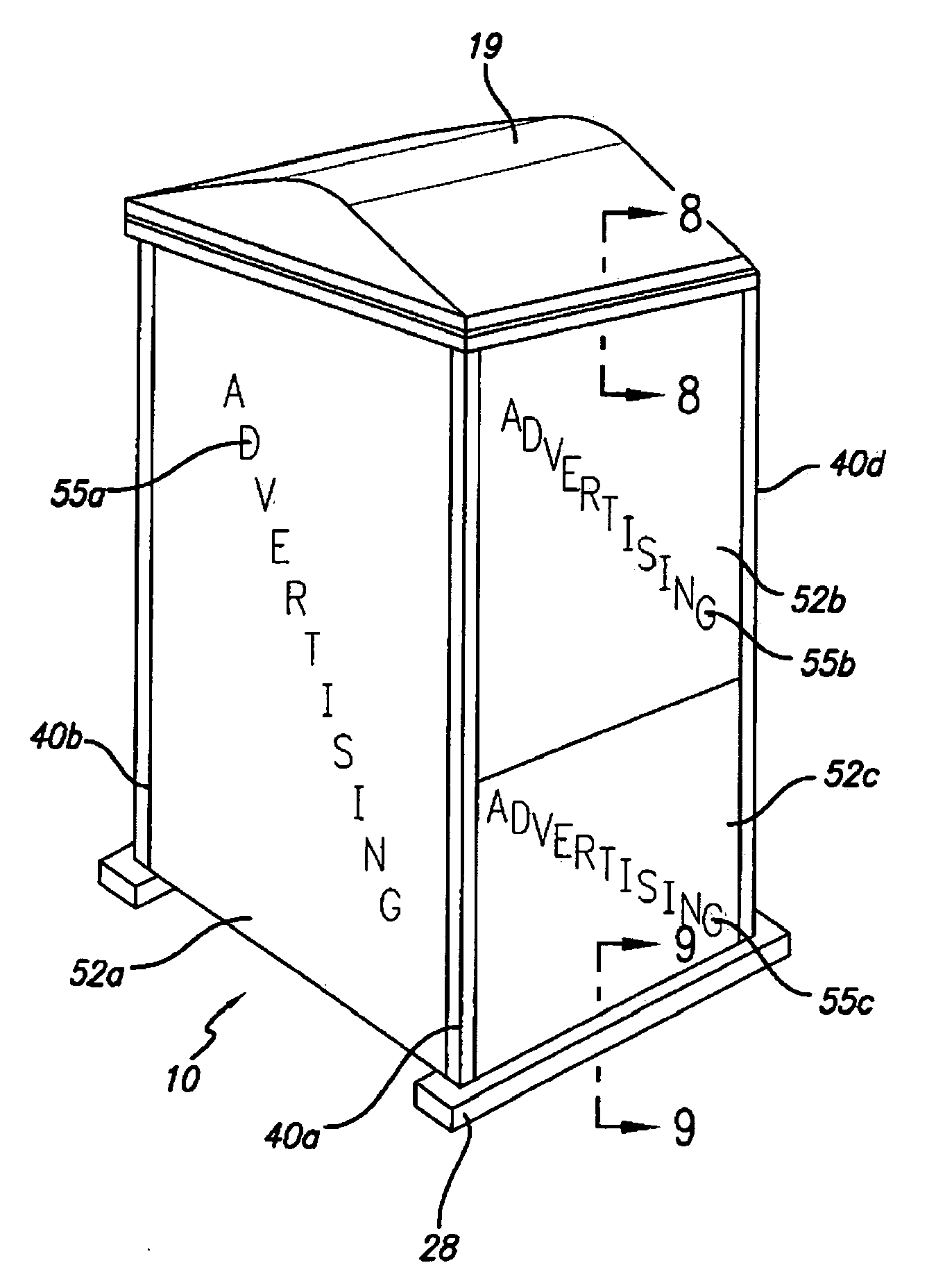 Improved portable restroom structure, component parts and method of