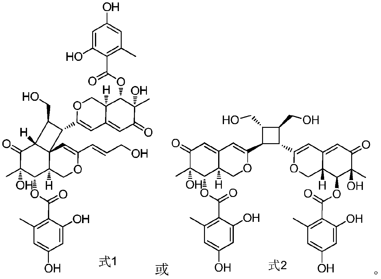 Marine fungus derived azaphilones dimer compound and application thereof in anti-tuberculosis medicaments