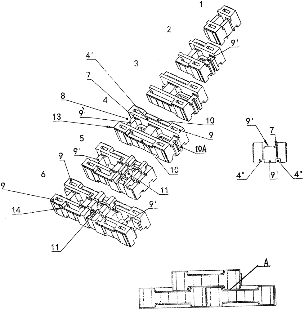 Method for fabricating house through members assembled by interlocking combined building blocks