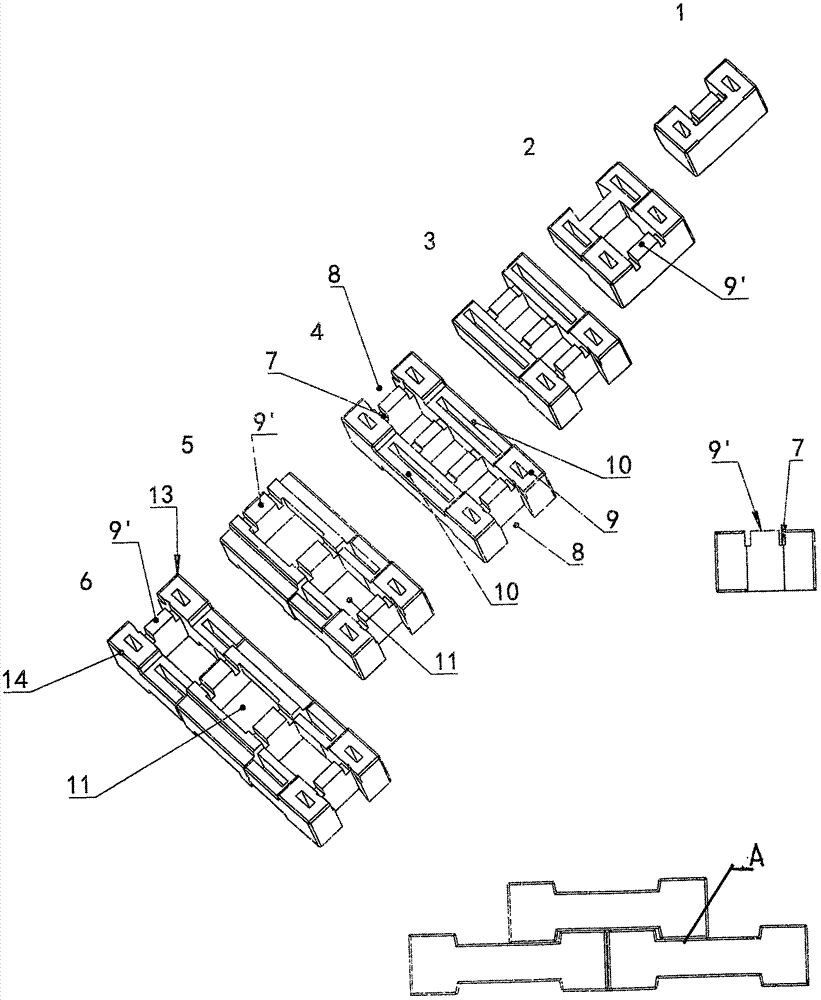 Method for fabricating house through members assembled by interlocking combined building blocks