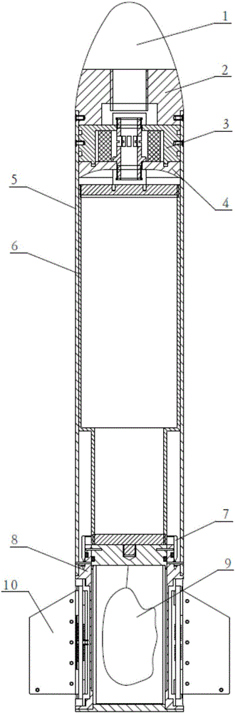 Relief goods carrier based on gun launching