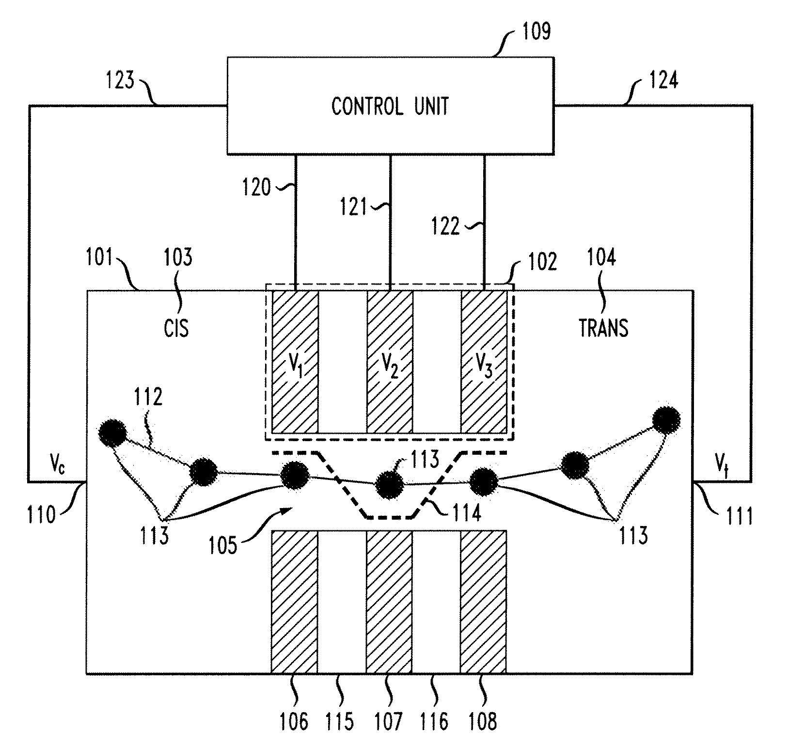 Systems and Methods for Controlling the Position of a Charged Polymer Inside a Nanopore