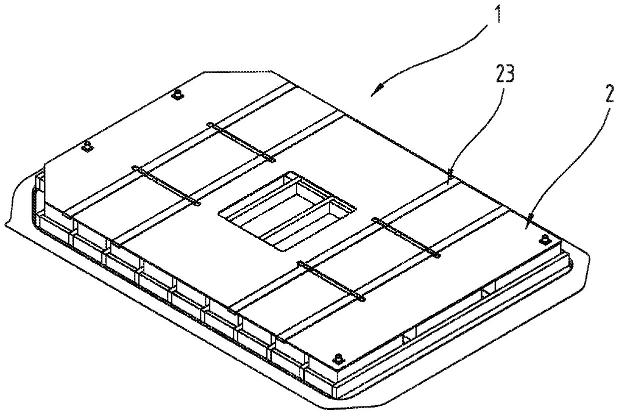 Rechargeable battery comprising cooling device