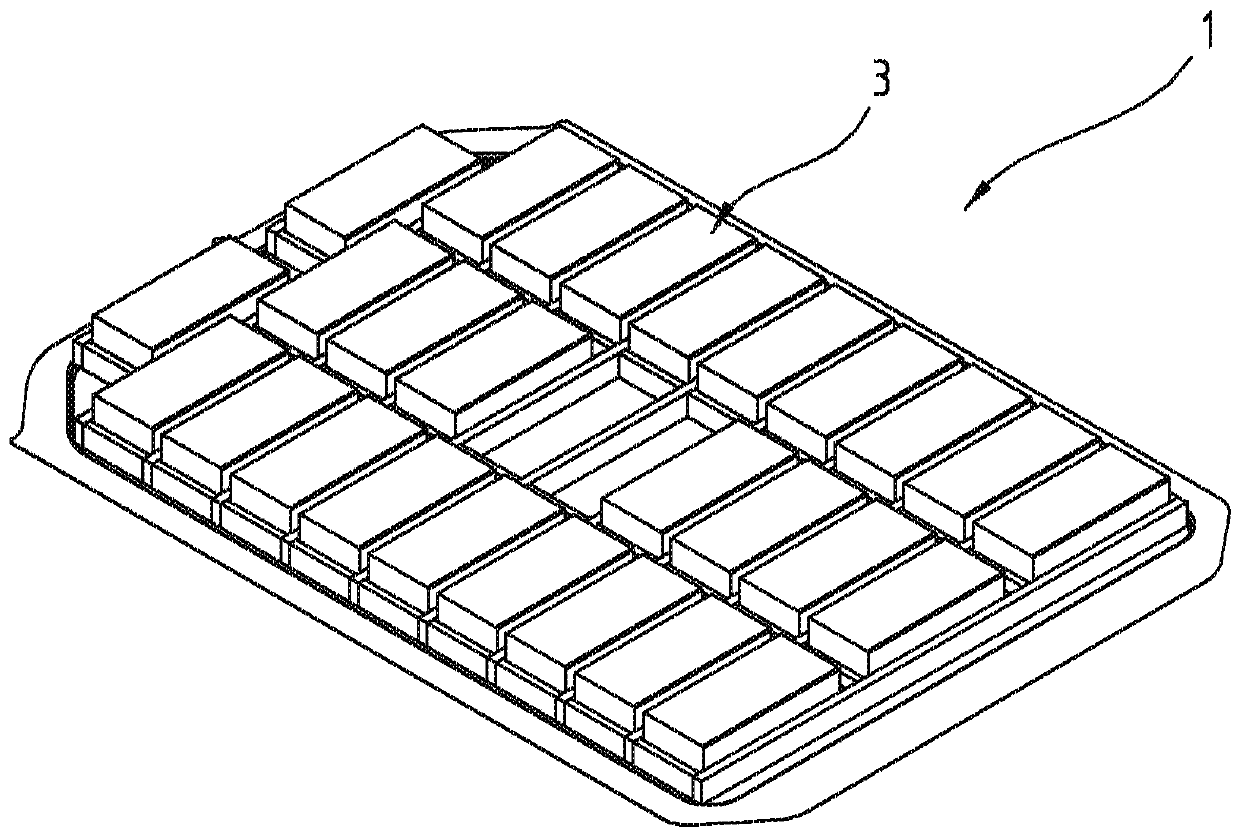 Rechargeable battery comprising cooling device