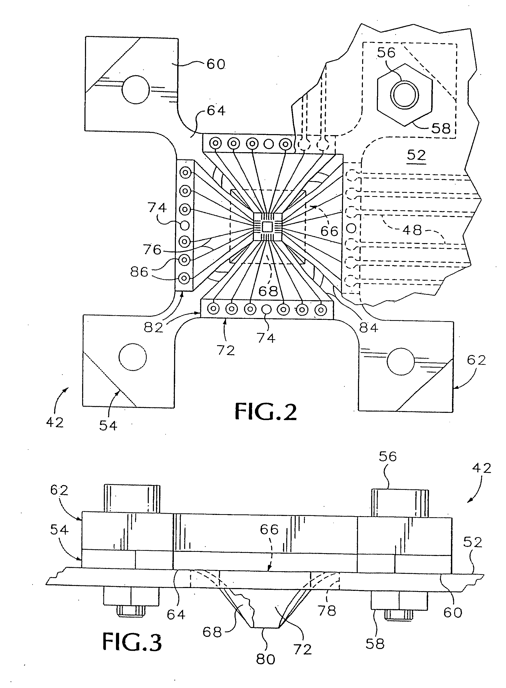 Membrane probing system with local contact scrub