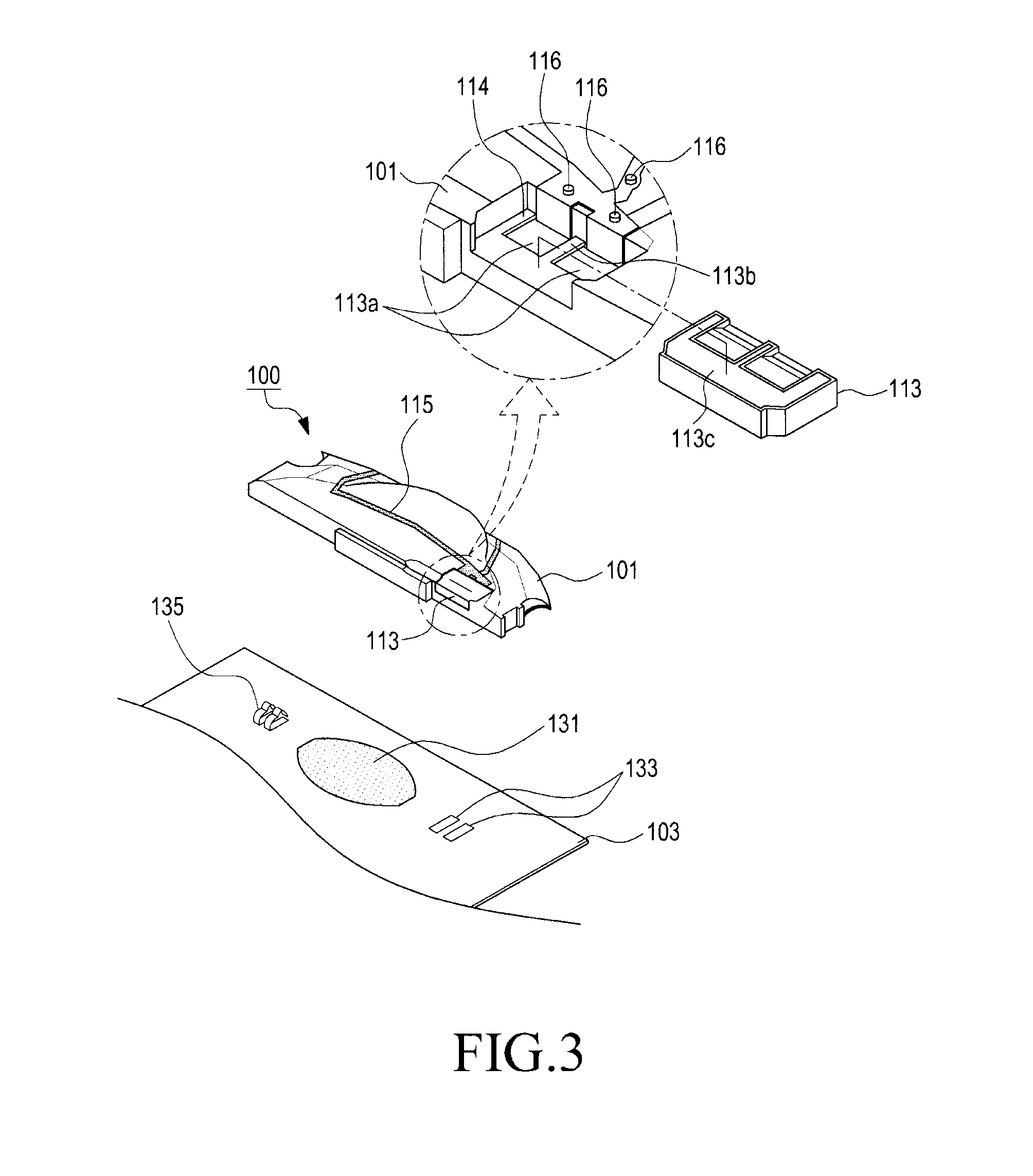 Speaker module for portable terminal