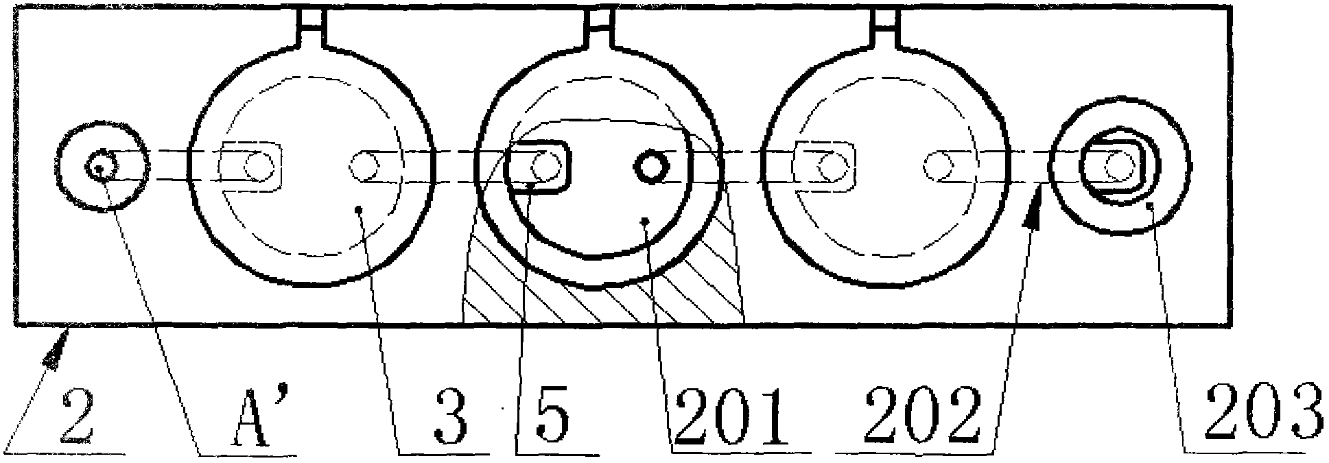 Piezoelectric vibrator bilateral fluid driven series connection pump