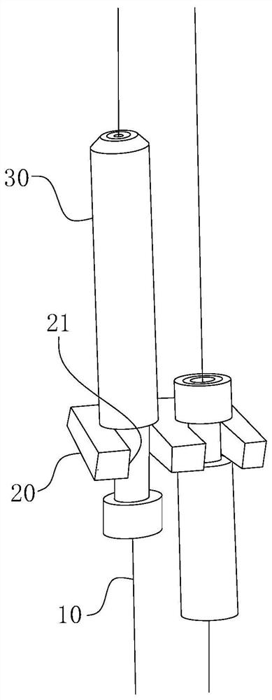 Suspended painting system for vertical enamelling machine