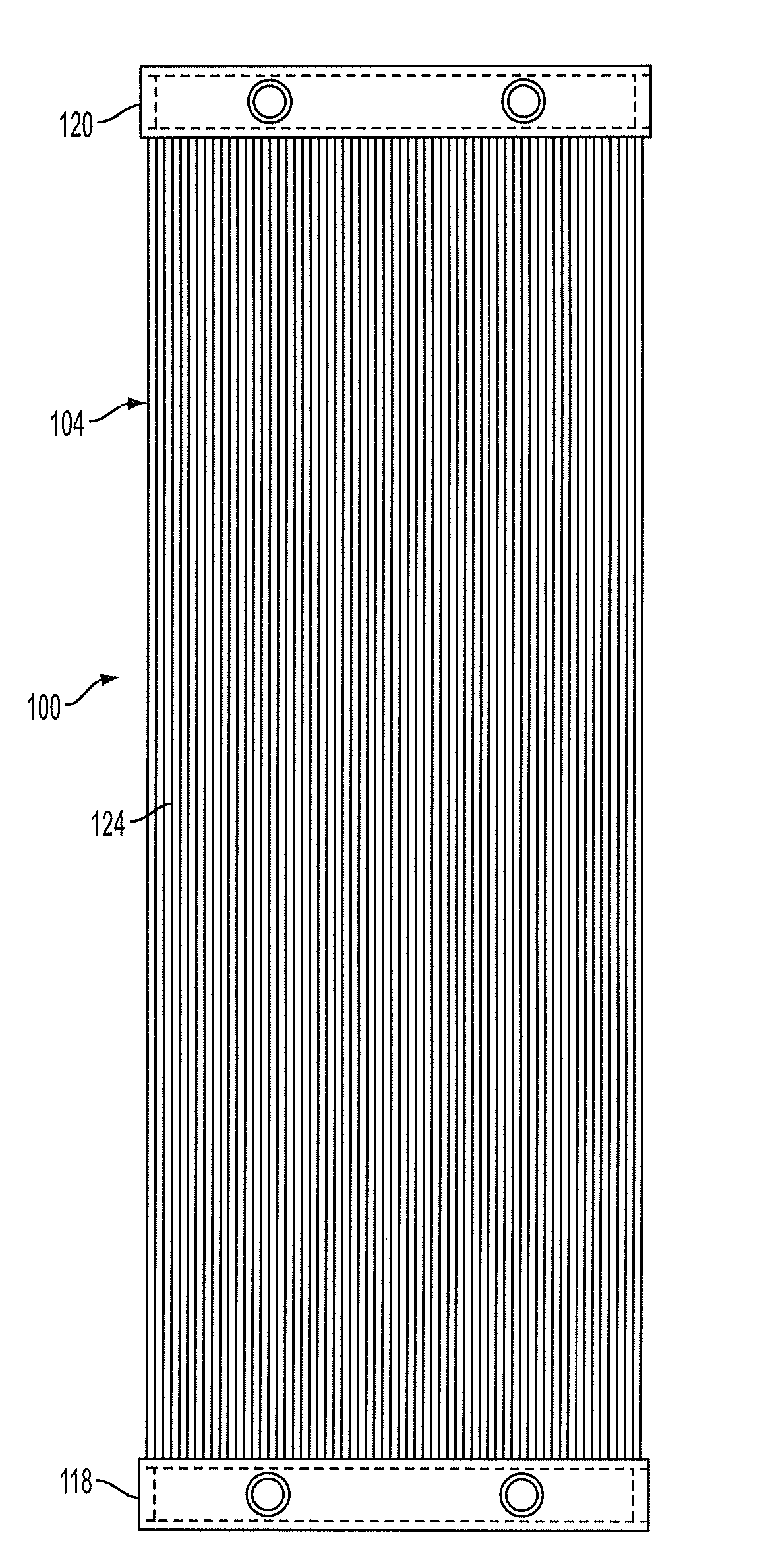 Solar boiler tube panel supports