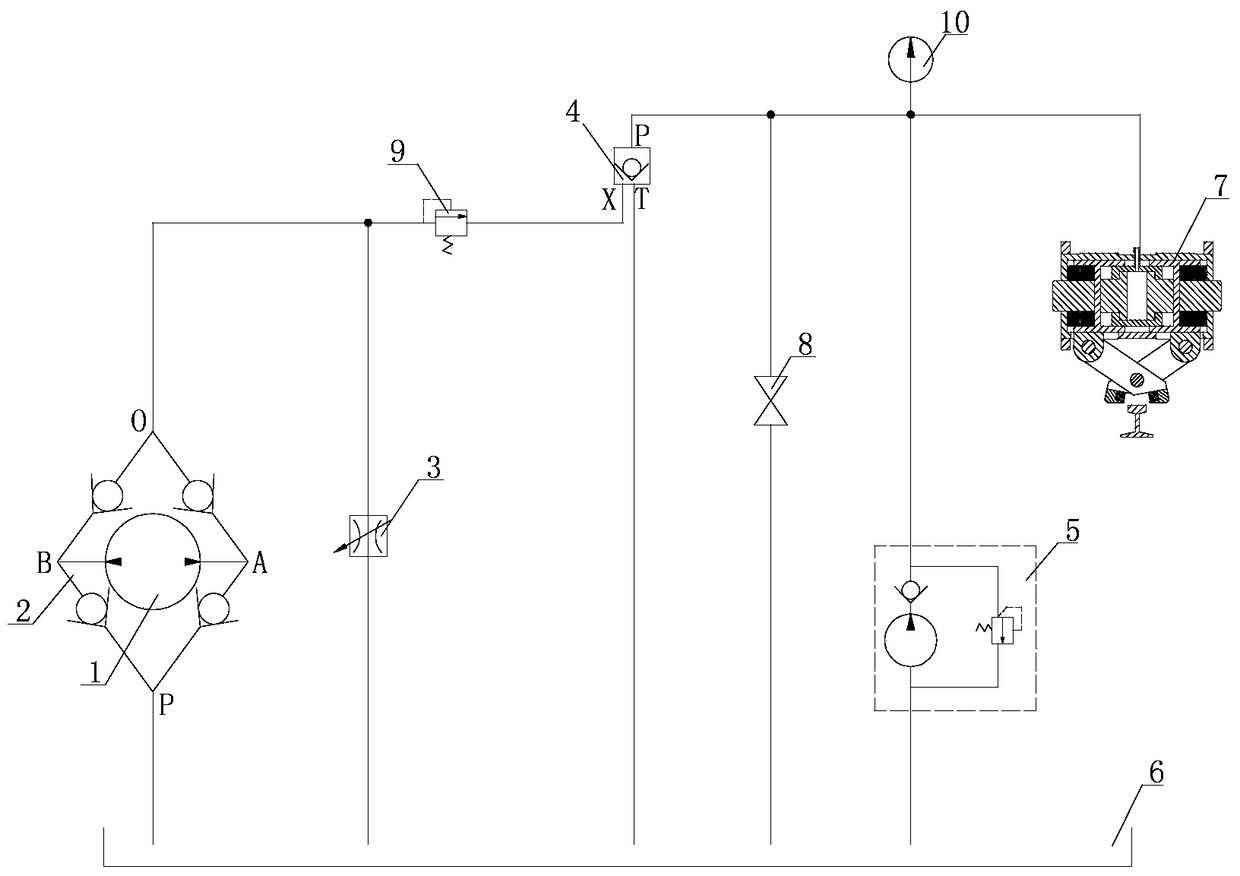 A passive hydraulic braking system