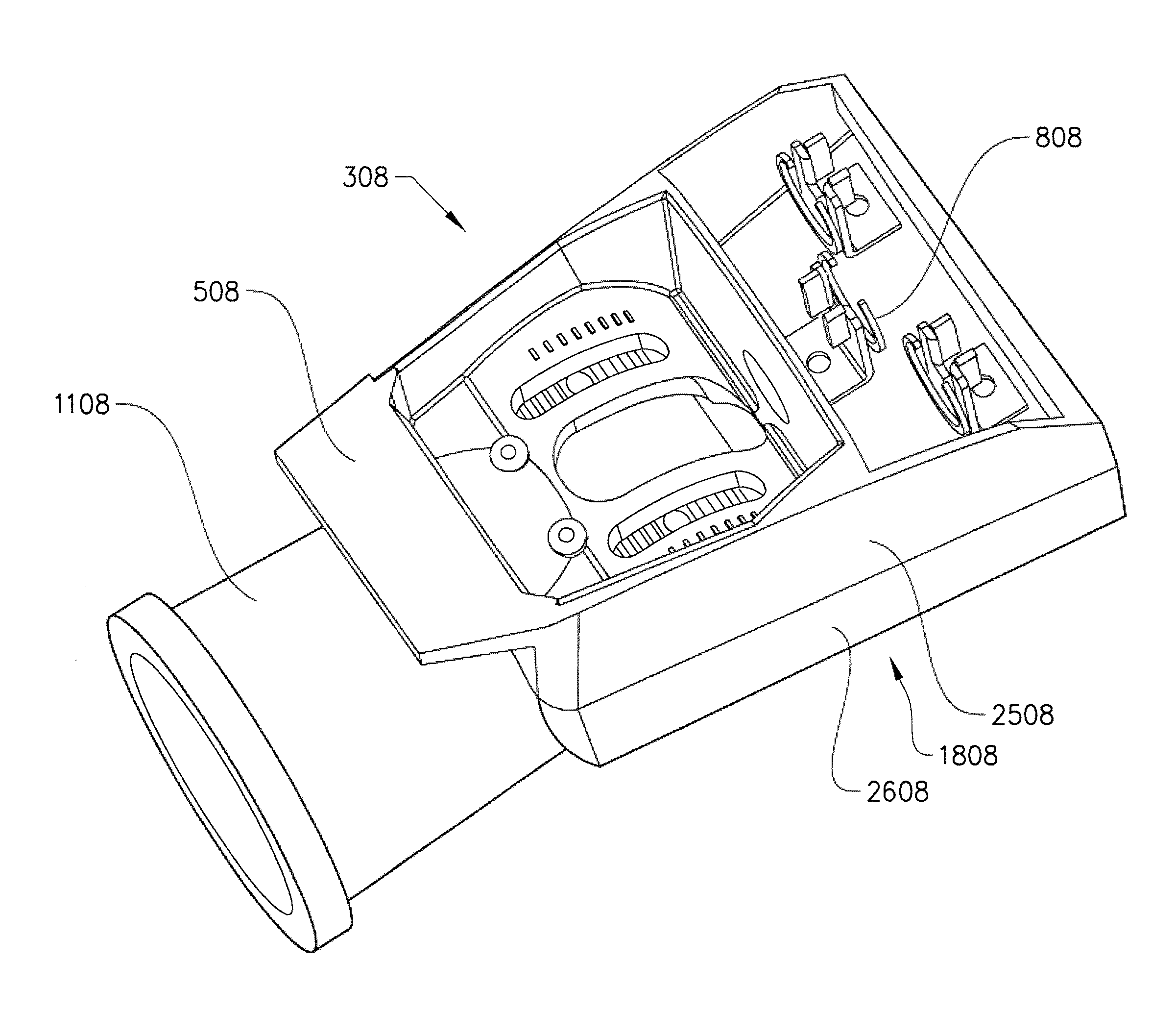 Easily mountable lighting luminaire with fitting arrangement