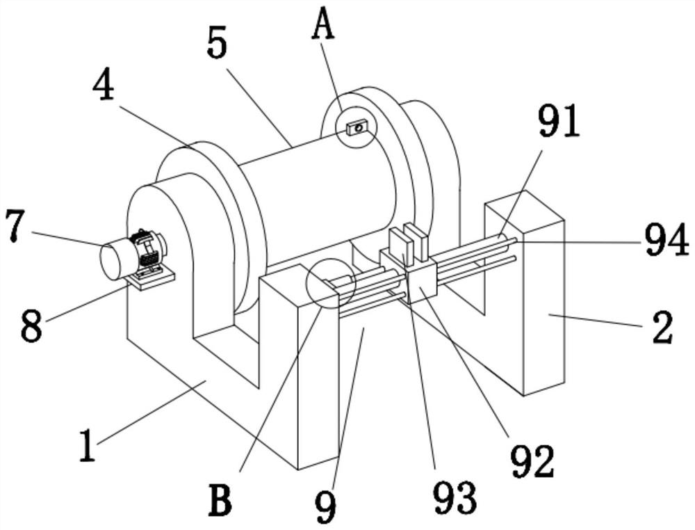 A high-efficiency cable winding device for power cables