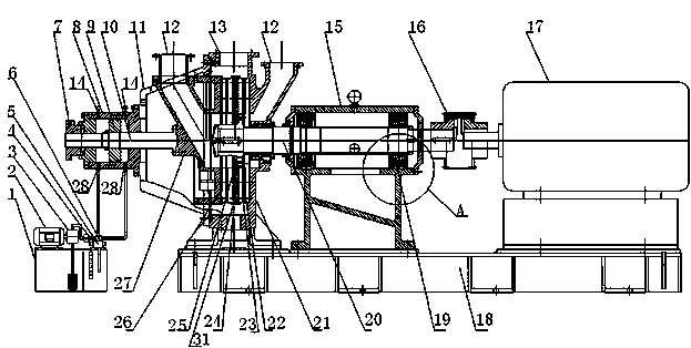 Medium concentration hydraulic double disc stuff grinder