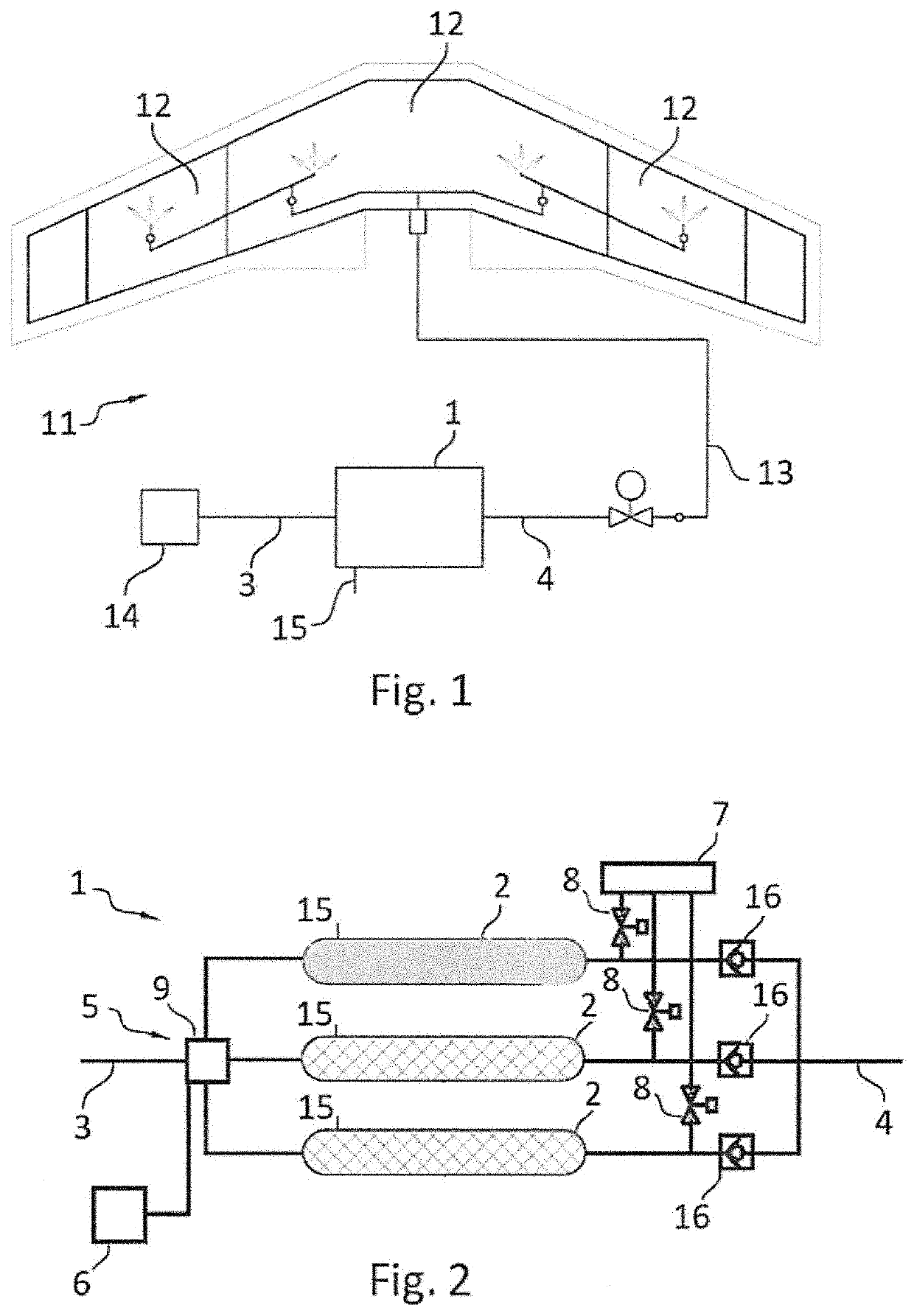 Inert gas generator for an inerting system of an aircraft system of an aircraft fuel tank, and inerting method