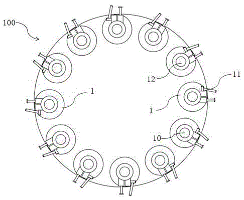 Forming method for bubble glass by means of flame polishing