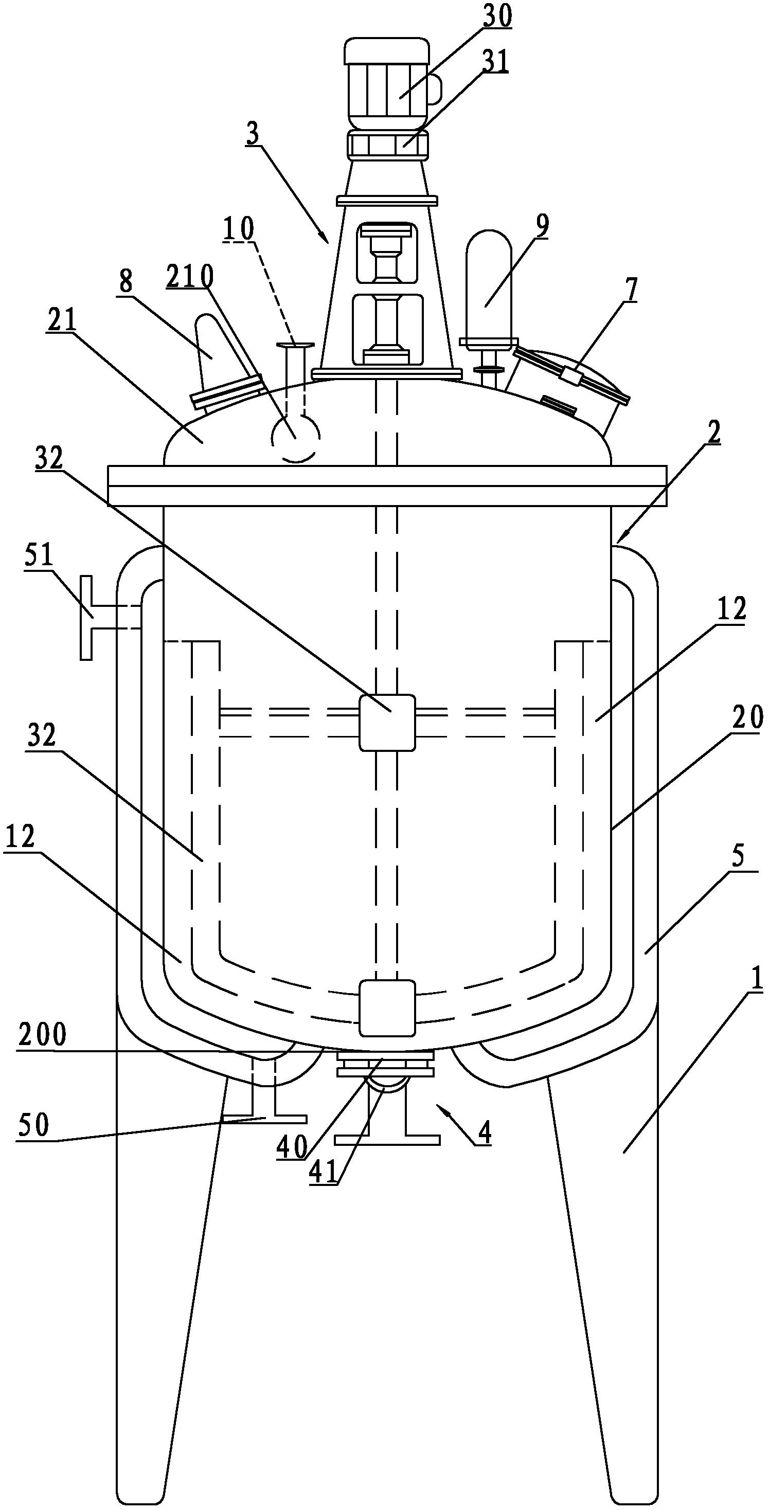 Crystallizing tank used for vincamine