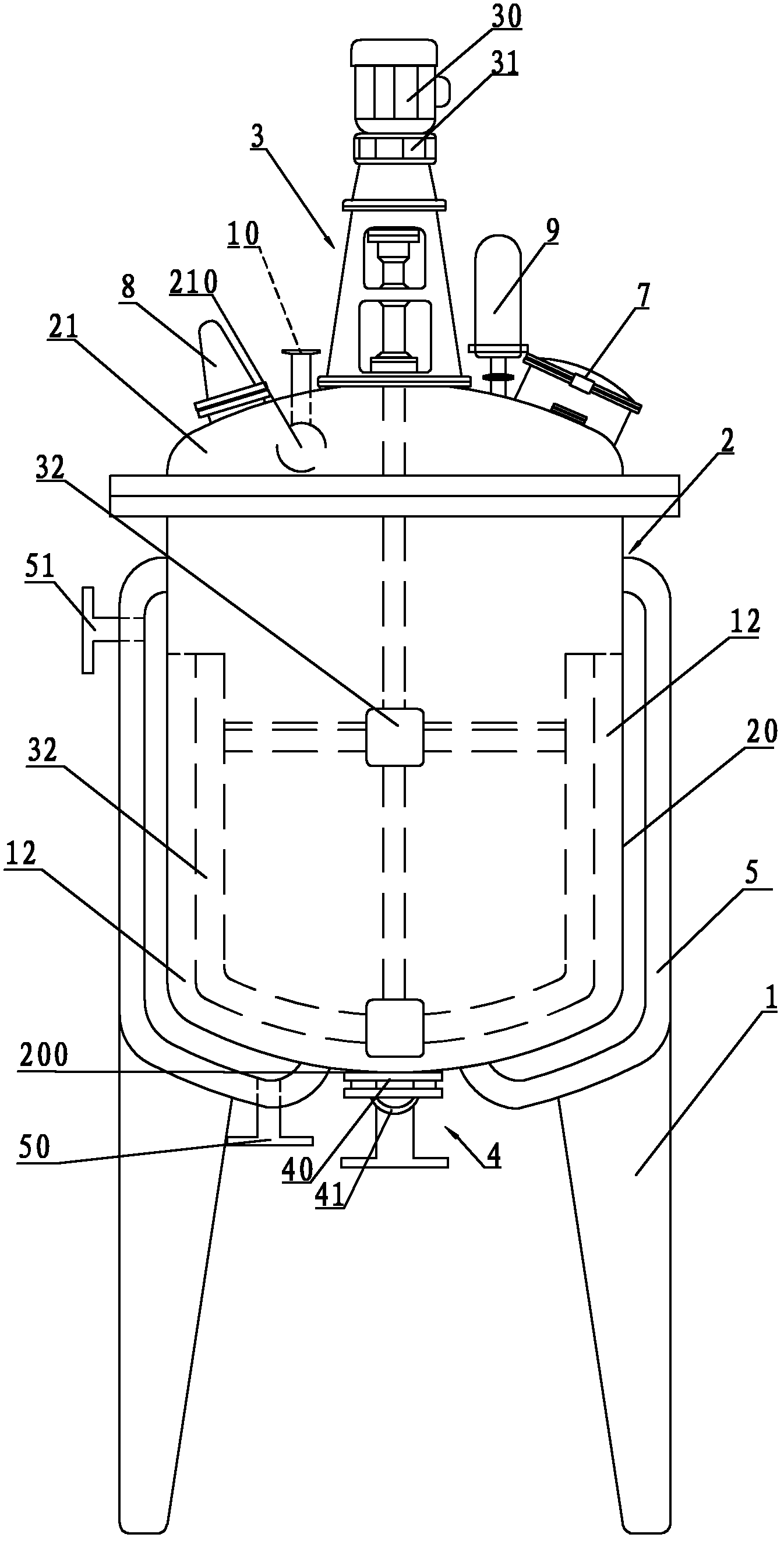 Crystallizing tank used for vincamine