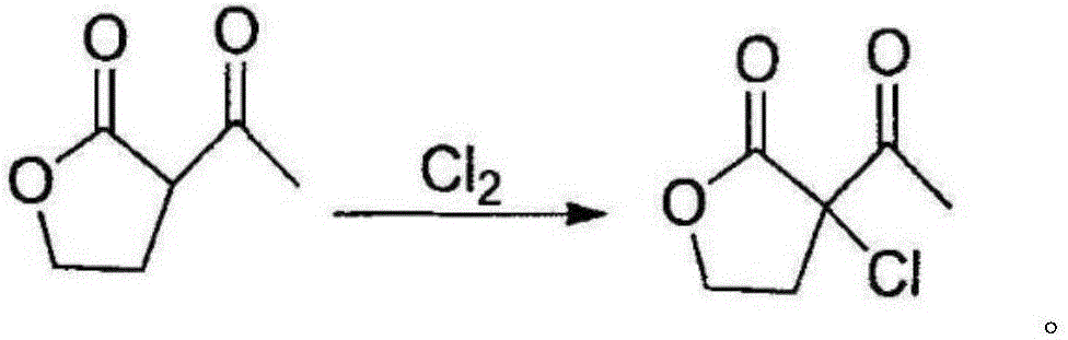 Preparation method of alpha-chloro-alpha-acetyl-gamma-butyrolactone