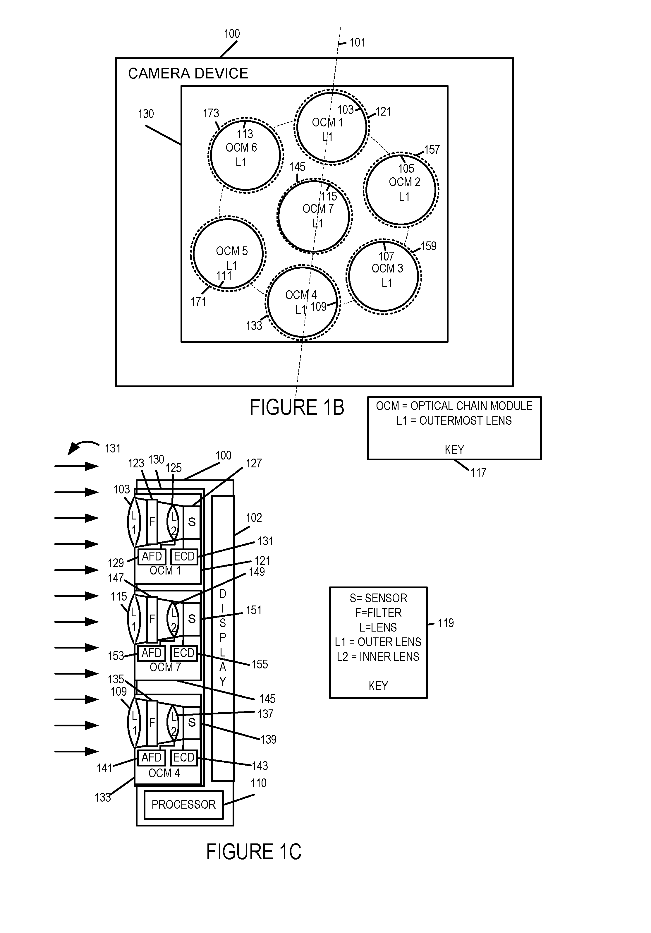 Methods and apparatus for use with multiple optical chains