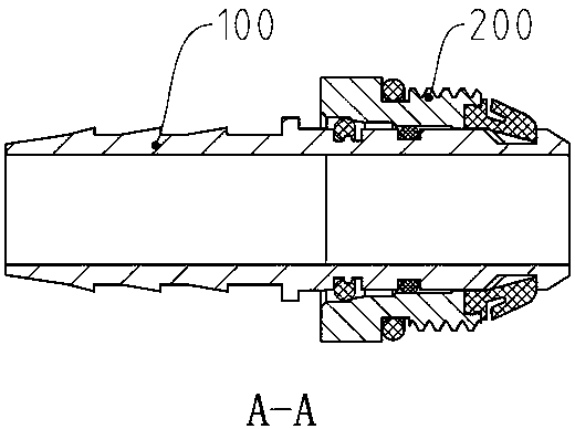 Rapid inserting connector for pneumatic brake pipeline