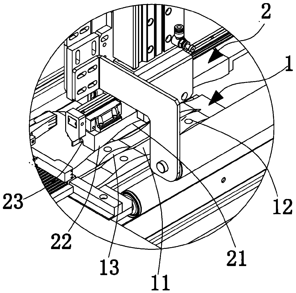 Textile sewing machine, perching device and cloth sewing method