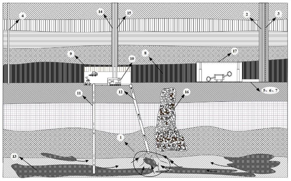 Coal-geothermal water collaborative mining method based on subsidence column water guide channel