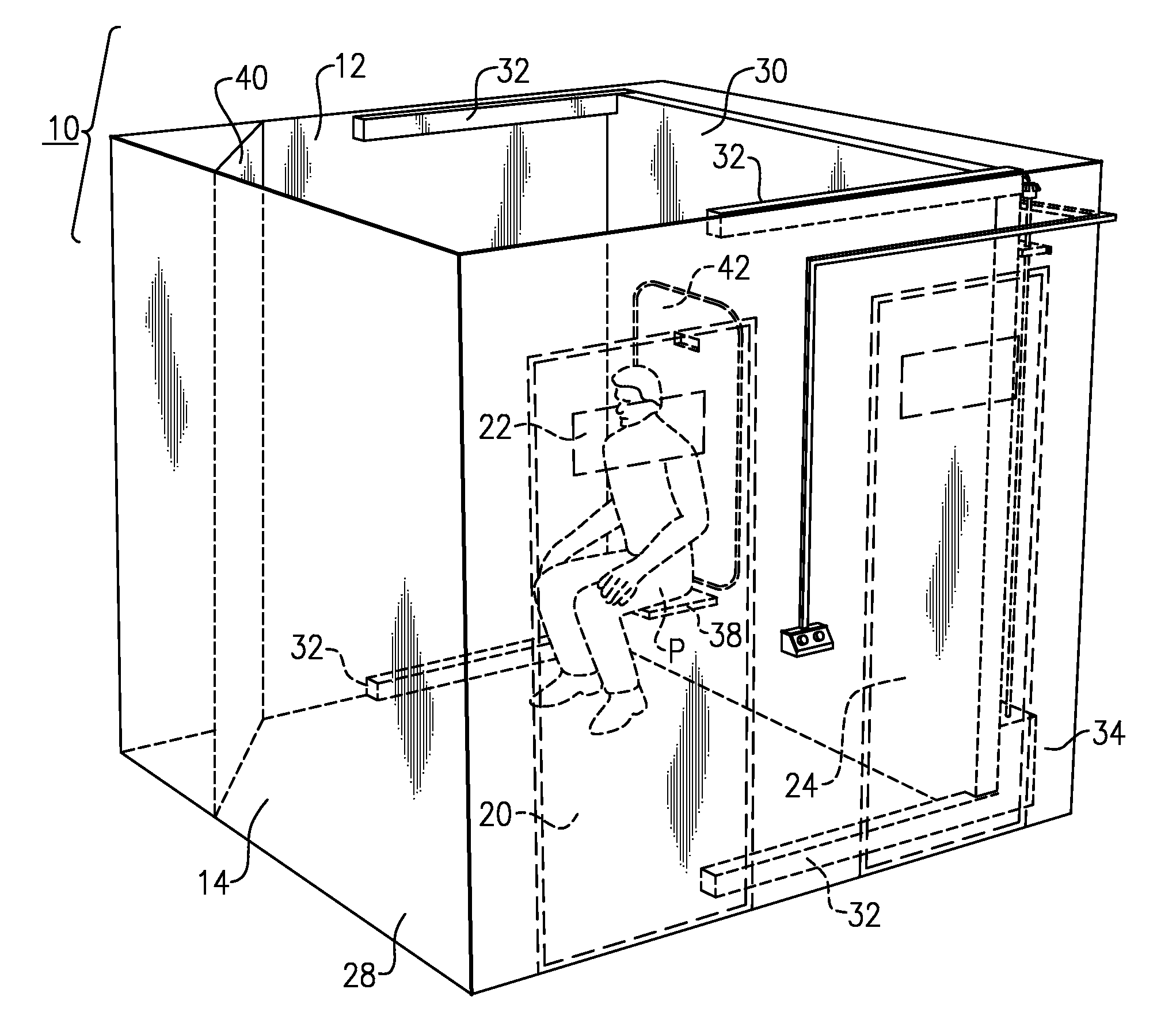 Seclusion Room with Movable Wall