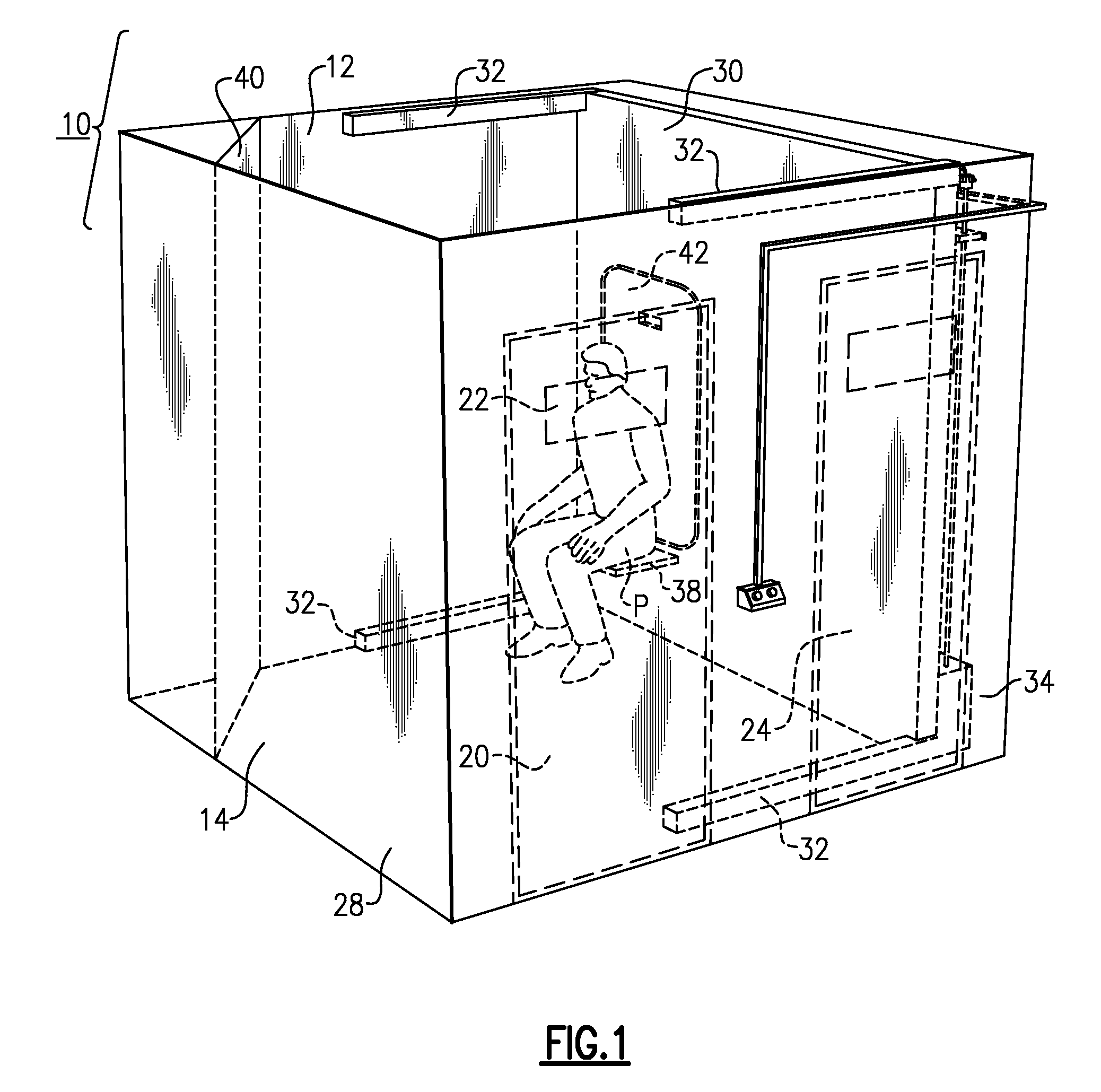 Seclusion Room with Movable Wall