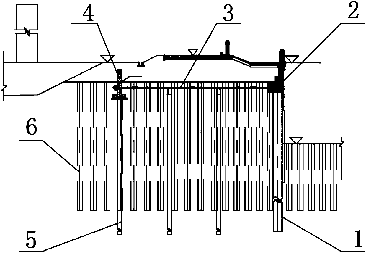 Floodwall supporting and retaining system