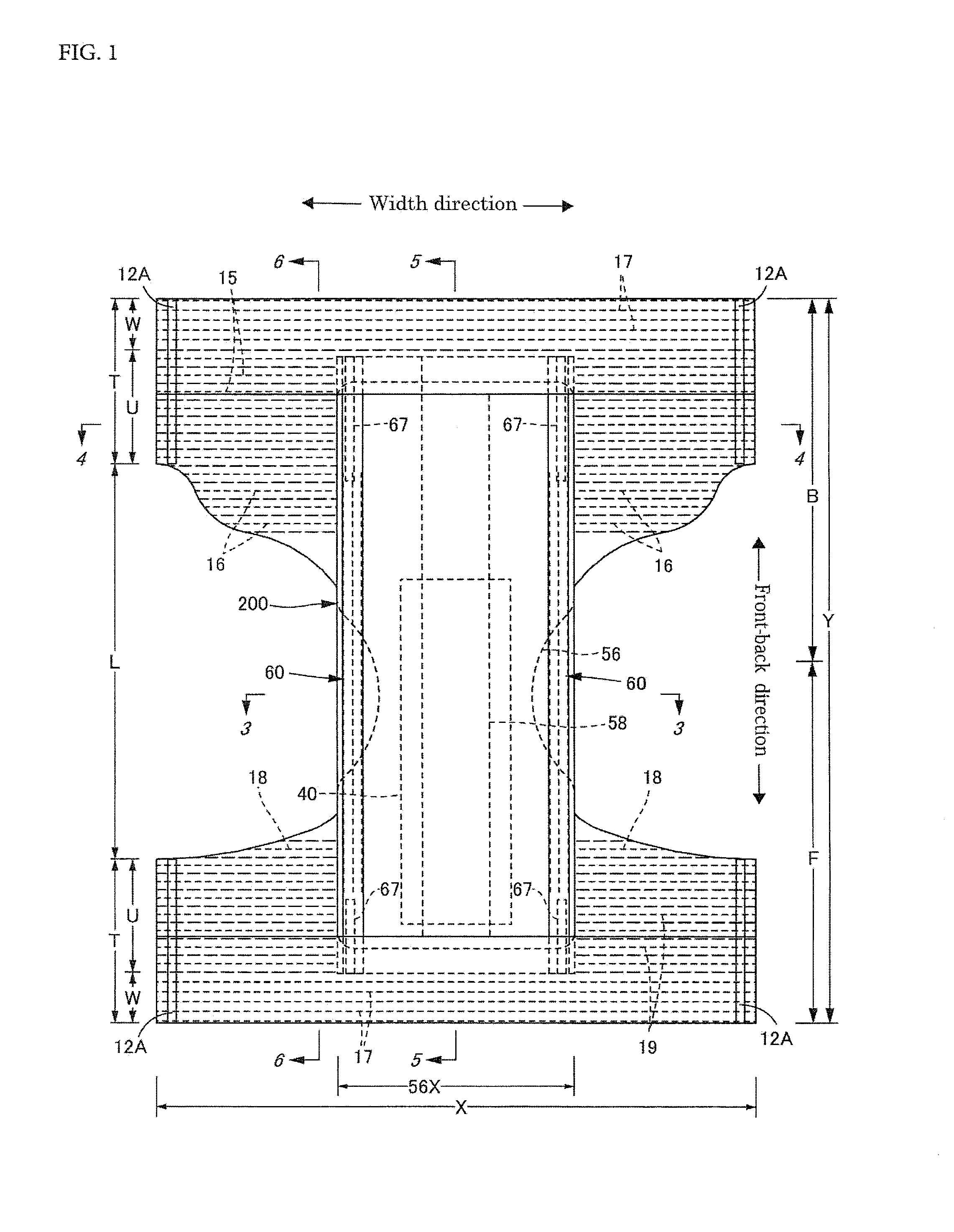 Stretchable structure for absorbent article, absorbent article comprising said stretchable structure, and method for forming stretchable structure for absorbent article