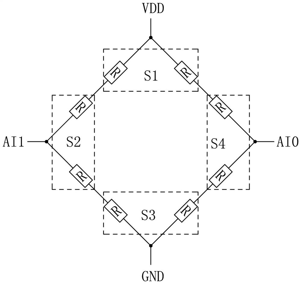 A Circuit of Four Half-Bridge Sensors Connected in Series and Four Corners to Measure the Electronic Scale