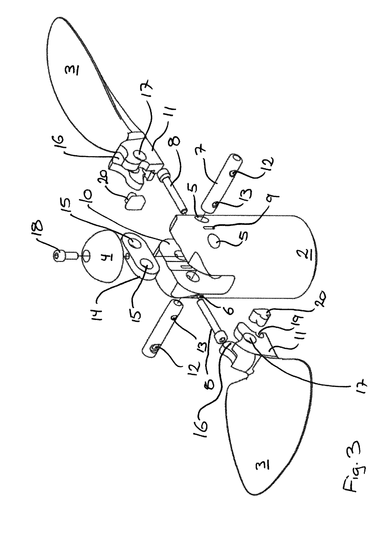 Folding propeller