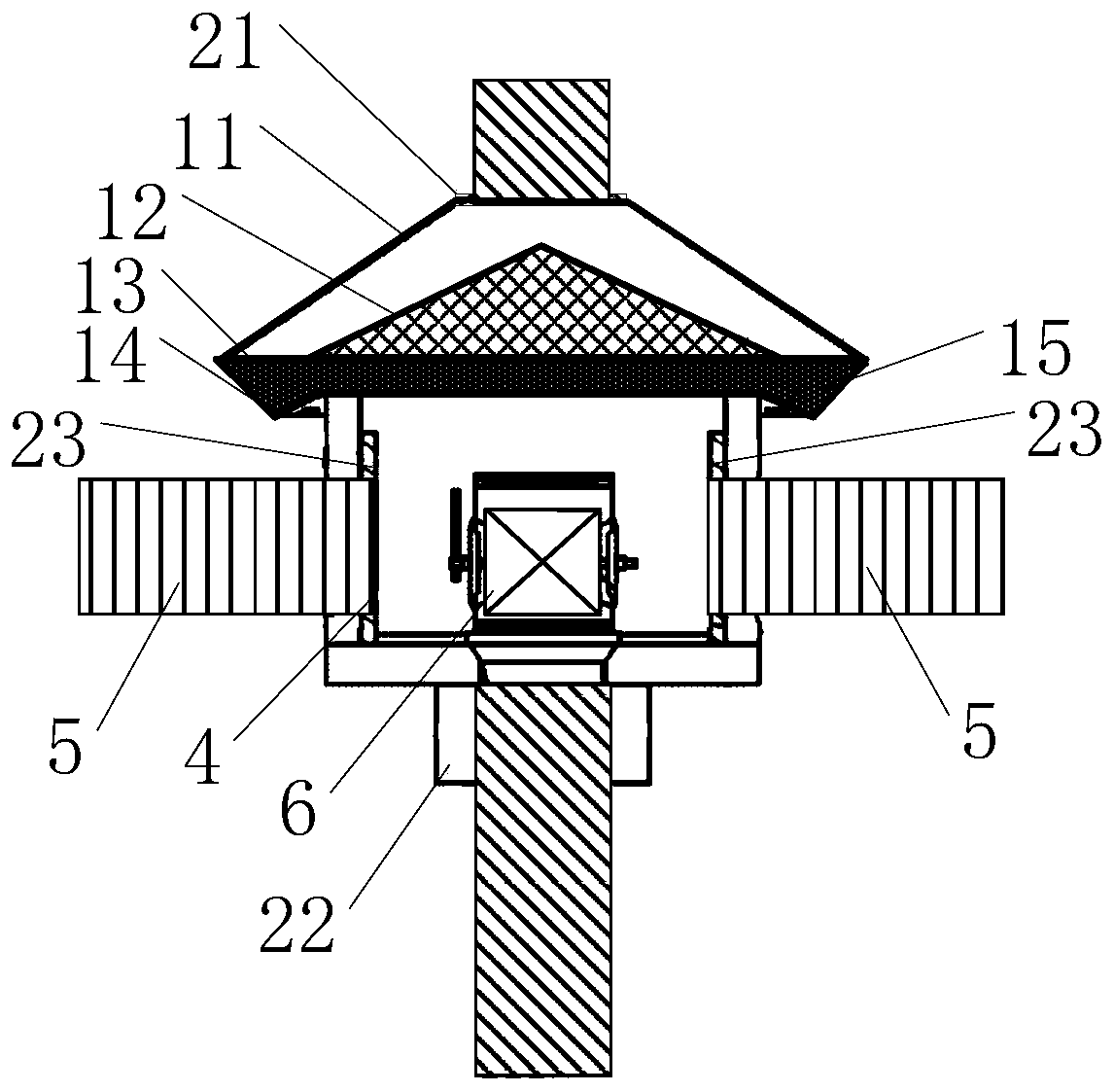 Rainproof and windproof isolation switch mechanism convenient for fixation