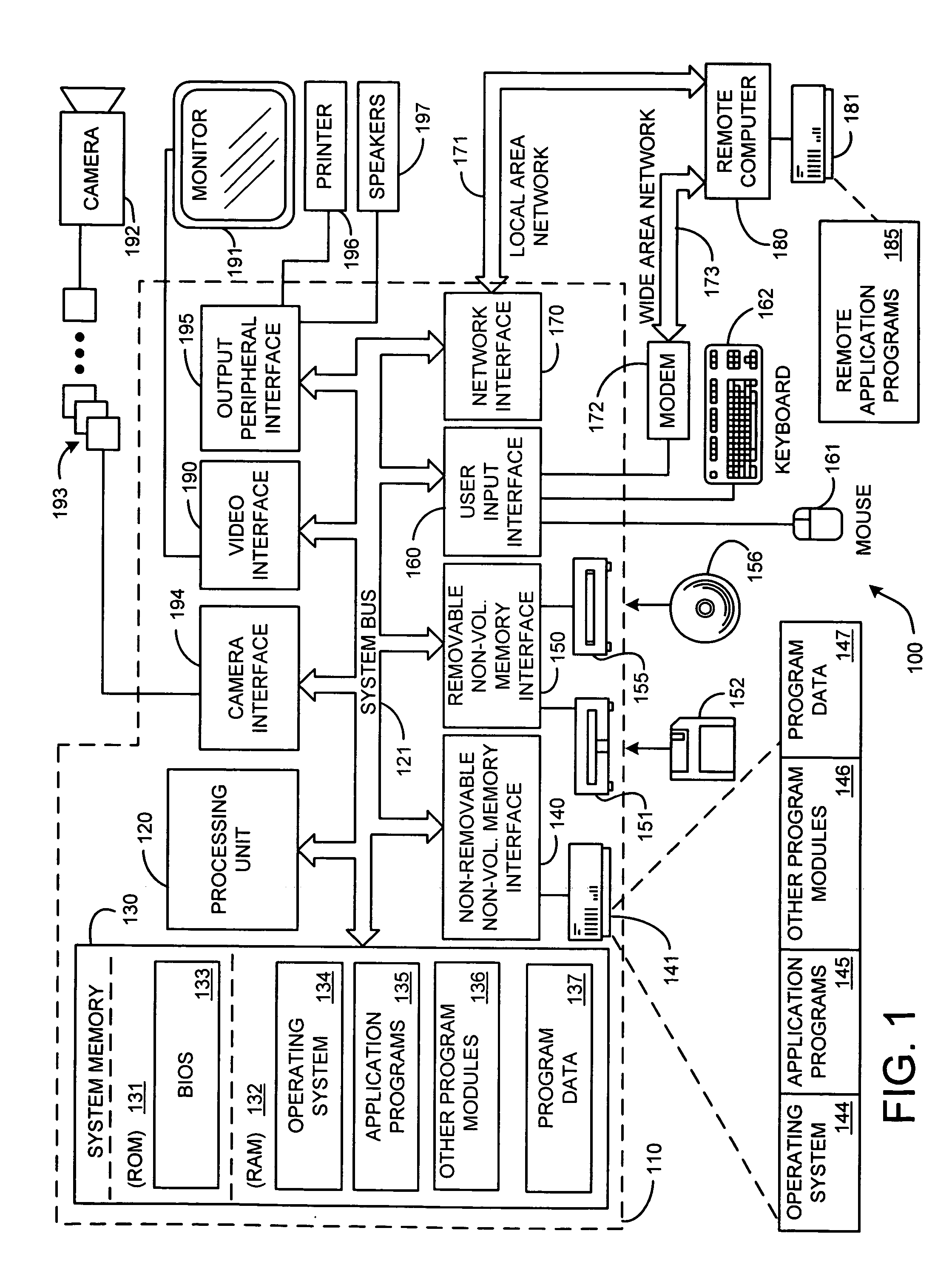 Geometric model database for use in ubiquitous computing