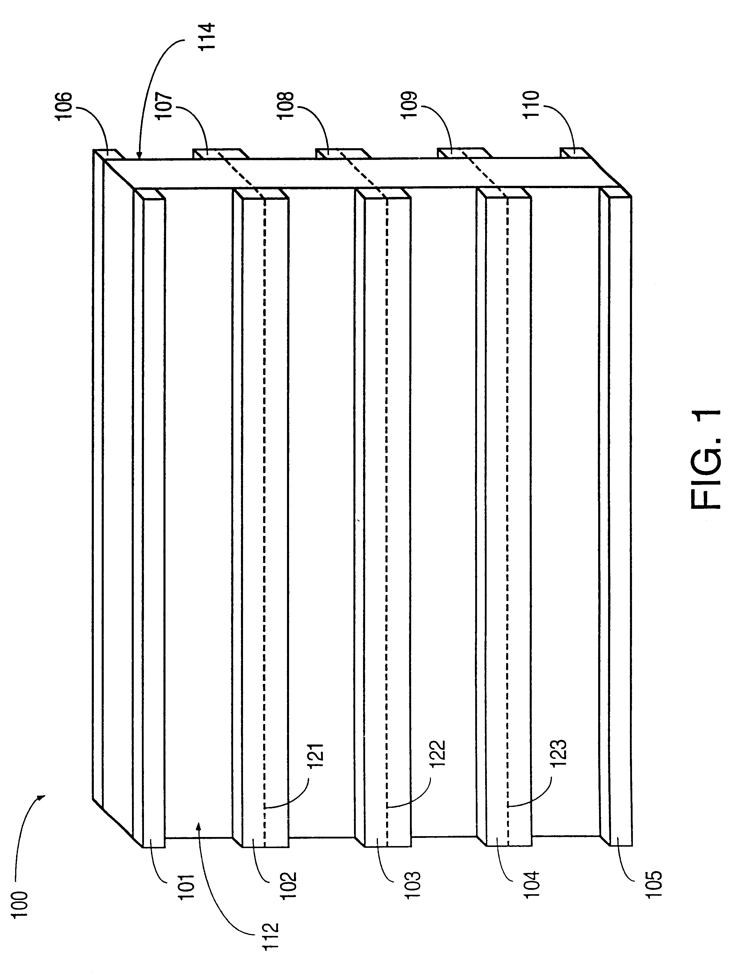 Spacer suitable for use in flat panel display