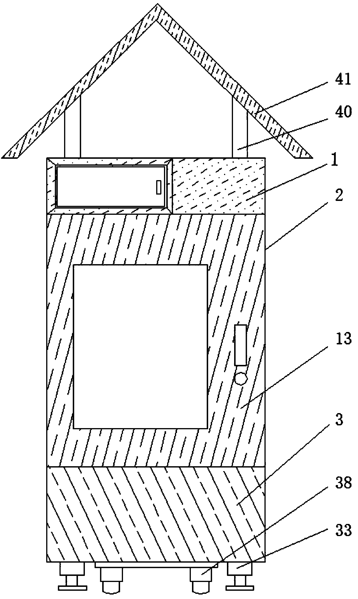 Placement cabinet for communication equipment