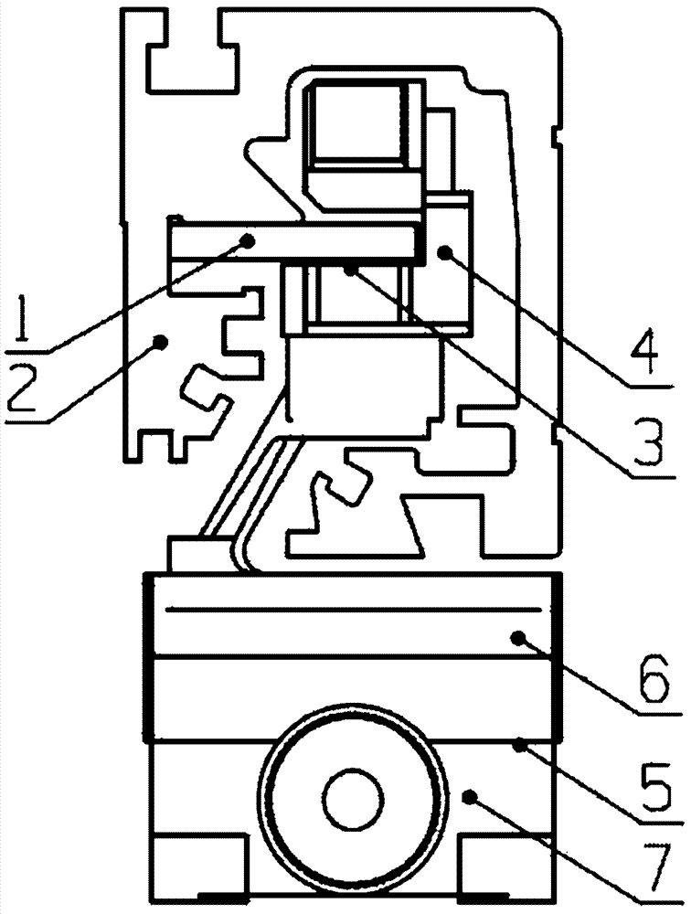 Sliding framework apparatus of grating ruler