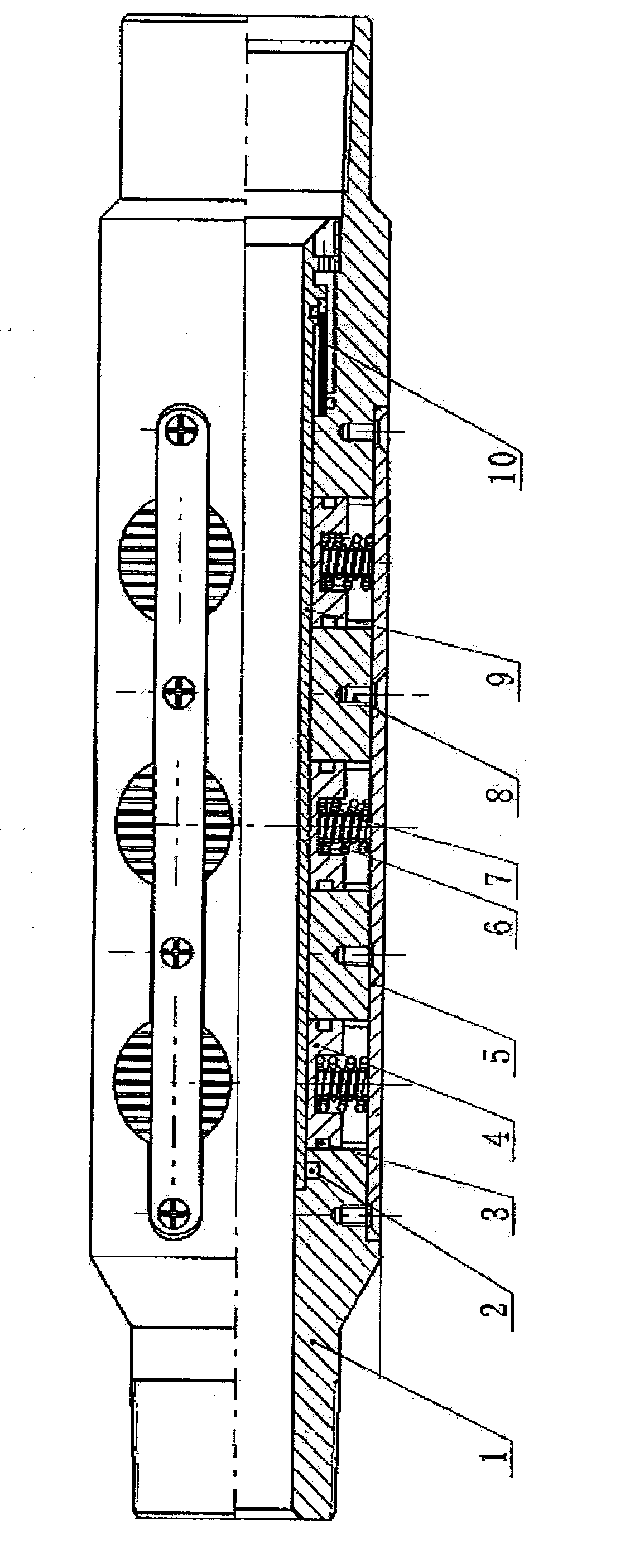 Sand prevention hydraulic anchor